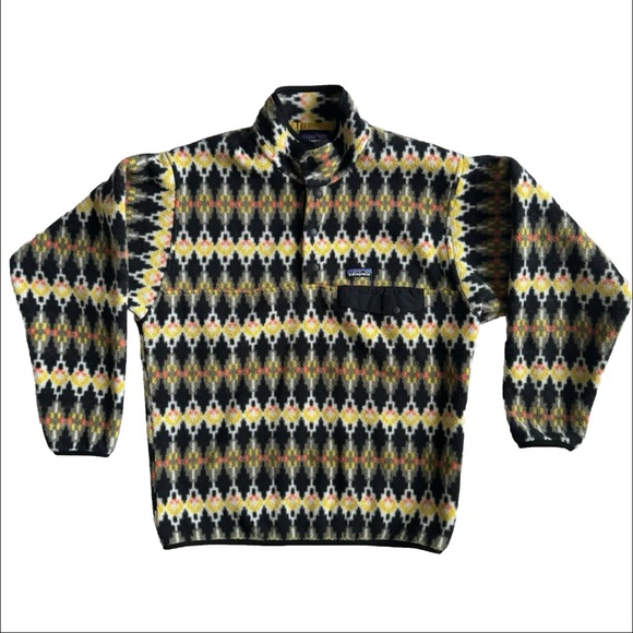 Patagonia Other - Patagonia Synchilla Mens Snap T Pullover Fleece Medium Aztec Forest Carpet 25450